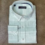 Camisa CoolBike rayas verde agua