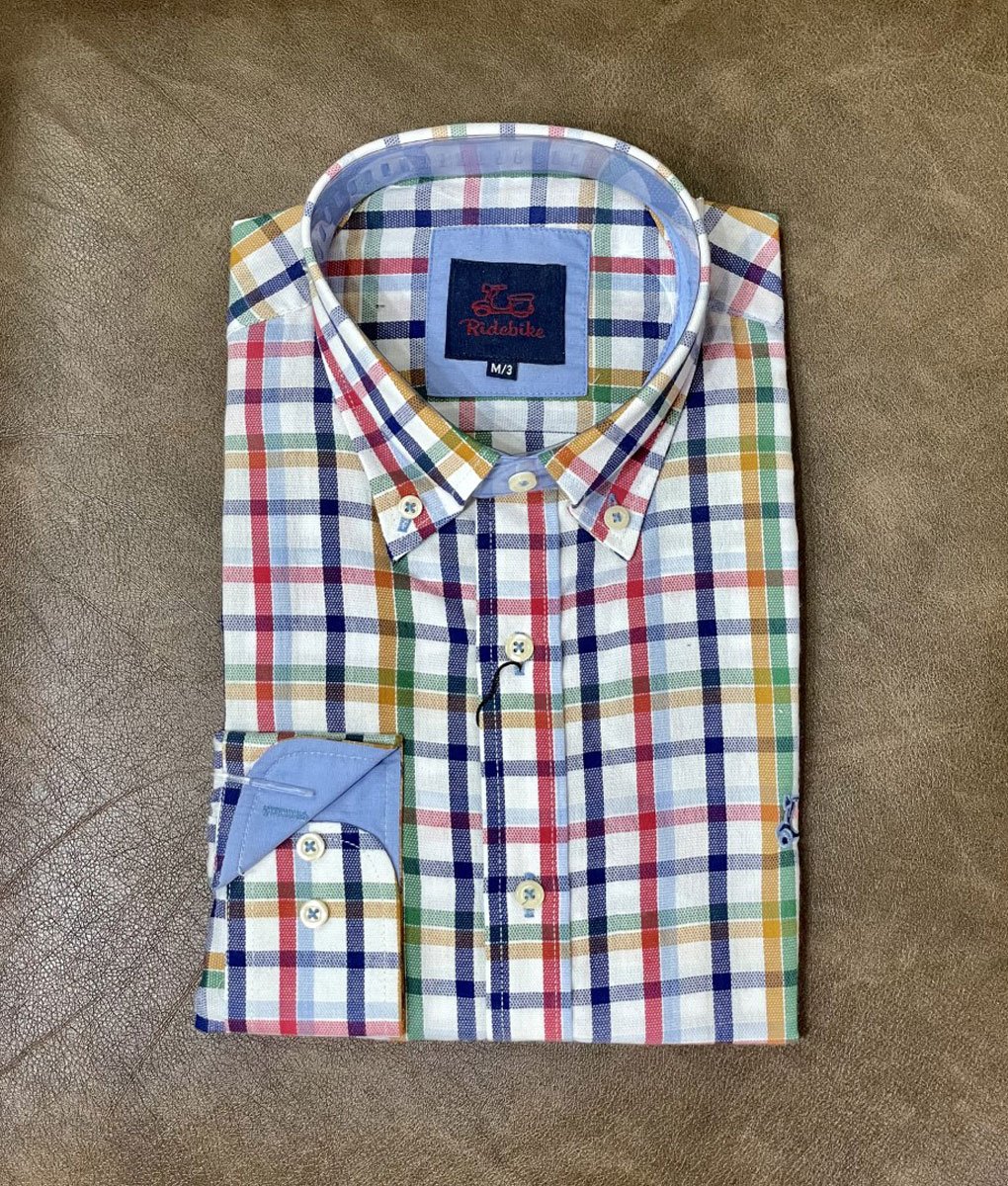 CSin-titulo-12.jpg Camisa RideBike cuadros multicolor - Imagen 1