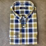 Camisa cuadros CoolBike mostaza