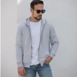 Sudadera cremallera gris Tiffosi