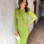Vestido midi nudo
