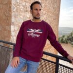 Sudadera granate Abbey