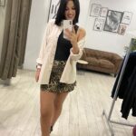 Blusa oversize beige