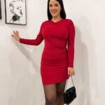 Vestido fruncido brillo