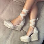 Cuñas polipiel beige