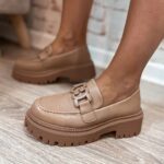 Mocasines hebilla camel