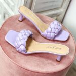 Mules trenzados lila