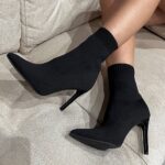 Botín calcetín tacon fino