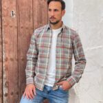 Sobrecamisa Walter Murray cuadros verde seco